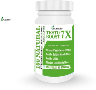 Dr.TrueSkin Testo Boost 7X Capsules Herbal Tonic for Stamina Boost(30 Capsules)