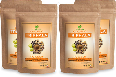 Tanyatrapt Triphala Powder | Ayurvedic Support for Gut & Immune Health | No Additives(Pack of 4, 400 g)