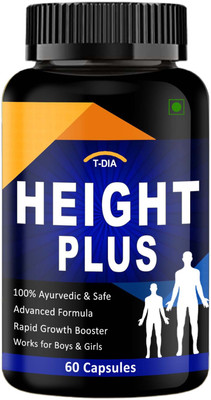 T-DIA Height Plus Capsule, Height Increase Capsule, Height Increase Medicine(60 Capsules)