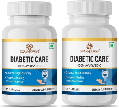 Swarnjeewan Diabetic Care Capsules | helps maintain healthy blood sugar level(Pack of 2)