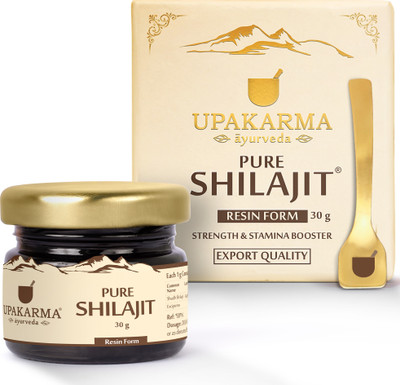 UPAKARMA Pure Shilajit Resin 30g | Natural Strength & Stamina Booster | Reduce Weakness(30 g)