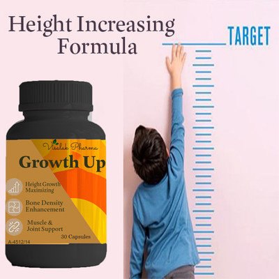 visalak pharma Growth Up- Height Maximizer Ayurvedic Capsules(30 Capsules)