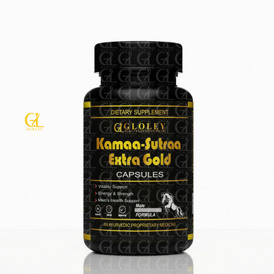 GLOLEY Kamaa Sutraa Extra Gold Original Powerful Stamina Formula for Body Care(60 Capsules)