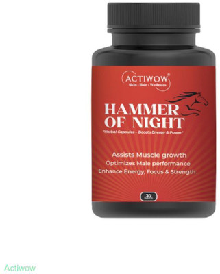 ACTIWOW Hammer Of Night Capsules for Men’s Daily Boost(30 Capsules)