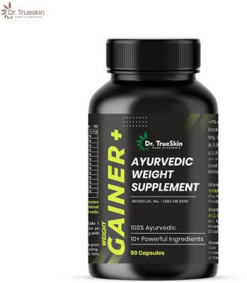 Dr.TrueSkin Weight Gainer+ Capsules Herbal Strength Improver(90 Capsules)