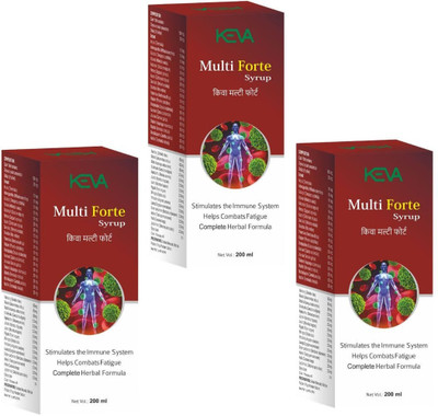 KEVA Multi Forte Syrup for Boost of Energy(Pack of 3, 200 ml)