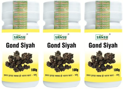 SANSU HEALTH CARE Organic Gond siyah |Kala Gond(Pack of 3)