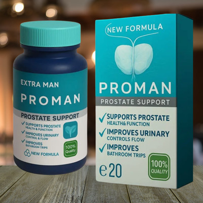 Extra Man Proman Men's Health Capsules – Supports Energy & Immunity(20 Capsules)