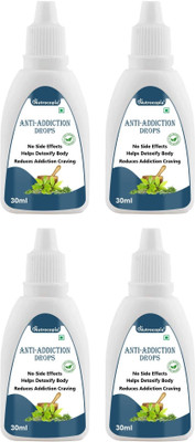 NUTROCOPIA Anti Addiction Drop Easy Way To Quit Addiction (Alcohol & Smoking) - 30ml(Pack of 4, 120 ml)