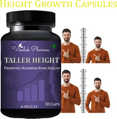 visalak pharma Taller Height-cap-sules-HELPS TO GROW LONGER & GAIN INCHES