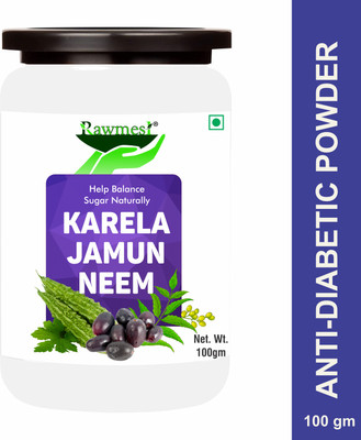 Rawmest Neem Karela Jamun Powder- For Maintaining Blood Sugar Levels(100 g)