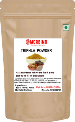 morbino Triphala Powder for Weight Loss Hair Amla Baheda Harad Trifla Trifala Chrun(100 g)