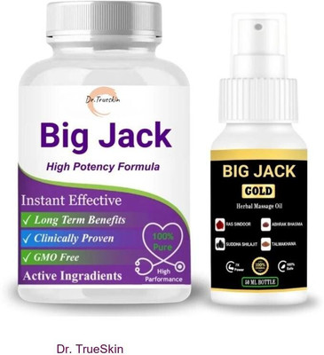 Dr.TrueSkin Big Jack Capsule & Oil For Energy and Wellness Gains S02(30 Capsules)