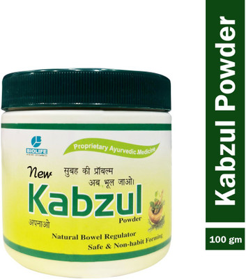 BIOLIFE KABZUL Constipation Relief Powder | Acidity & Bowel Support(Pack of 3, 180 ml)