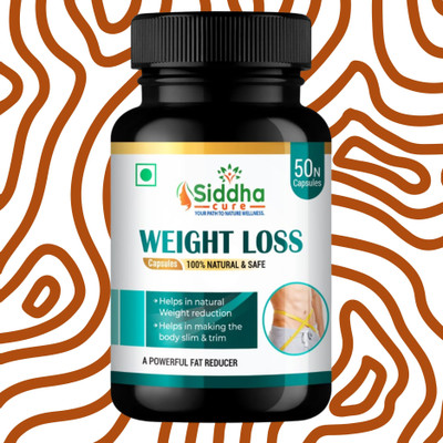 Siddha cure Weight Loss Capsules with L-Carnitine for Slim and Fit Body(50 Capsules)