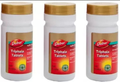 Dabur Triphala Tablets(Pack of 3, 60 Tablets)