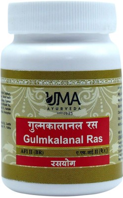 Uma Ayurveda Gulmkalanal Ras 80 Tab Useful in Digestive Health Gulma, Tumor