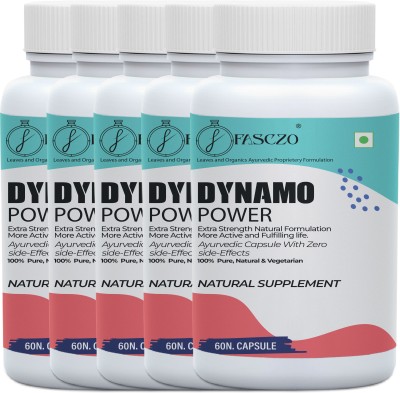 Fasczo Dynamo Health Power Capsule For Men ! Stays Active All Day ! Restore Stamina(Pack of 5)