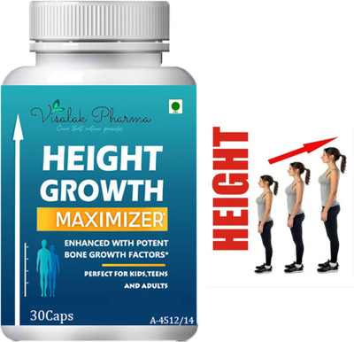visalak pharma Height Growth Maximizer-cap-sules Useful to Height Growth Maximizer Supplement(30 Capsules)
