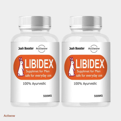 ACTIWOW Libidex Capsules - 30-Day Performance & Energy Booster(Pack of 2, 60 Capsules)