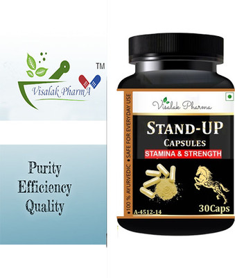 visalak pharma Stand Up Capsules for Men-For Better Stamina, Strength & Power(30 Capsules)