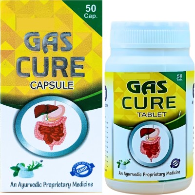 HERBSHD GAS CURE CAPSULE | Acidity | Anorexia | Indigestion | 100 Capsule(Pack of 2)