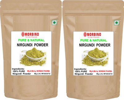 morbino Nirgundi Churna | Vitex Negundo Leaf Powder / Nagodpan - Nishinda (2 x 100 g)(200 g)