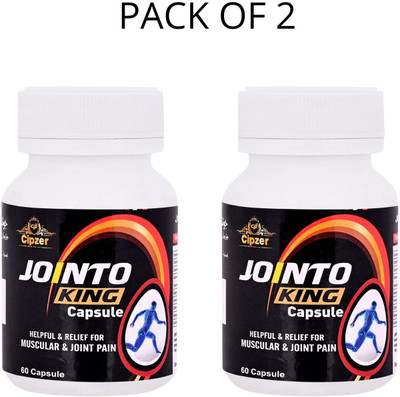 CIPZER Jointo King Capsule|Used for all kind of joint pains(Pack of 2)-120 capsules(Pack of 2, 120 Capsules)