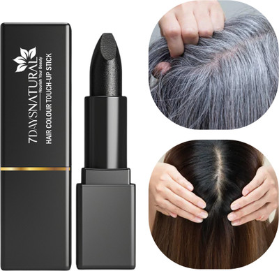 7 DAYS NATURAL Root Cover Stick | Hair Colour Touch-Up for Grey Hair | Travel Friendly(4 g)