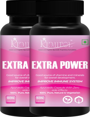 Remitol Extra Power Health Immunity Power Capsule For Women ~ Provides Non Stop Energy(Pack of 2)