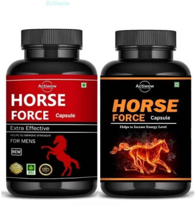 ACTIWOW Horse Force Capsule Performance & vitality support OPD1 B02(Pack of 2, 30 Capsules)
