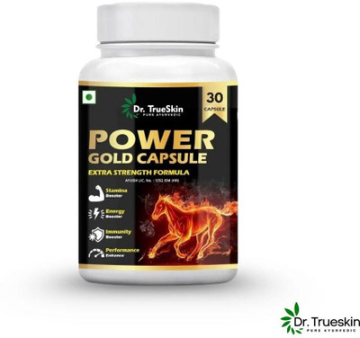 Dr.TrueSkin Power Gold Natural Daily Energy Force Boost Plus 30 Capsules A01(30 Capsules)