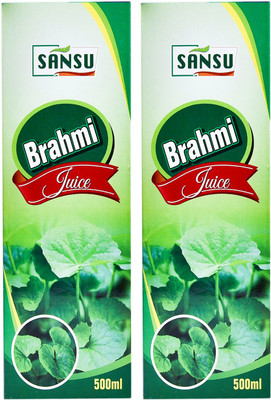 SANSU HEALTH CARE Brahmi Ras (Juice)Memory Booster(2 x 500 ml)