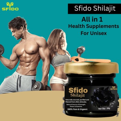 Zemaica Healthcare Sfido Shilajit, Increase Men's Energy & Stamina Power, Semi Liquid, Pack of 1