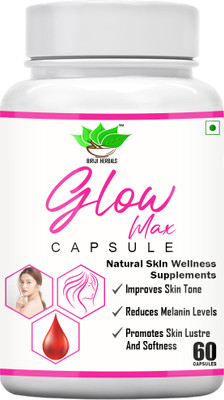 BIRJI HERBALS Glow max capsule(60 Capsules)