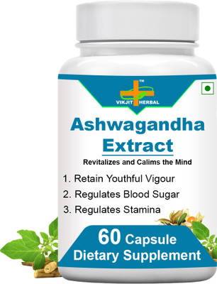 VIKJIT HERBALS ASHWAGANDHA EXTRACT CAPSULE(60 Capsules)