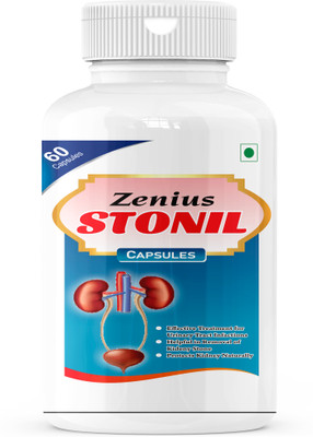 Zenius Stonil Capsules for Useful to Dissolves and removes kidney stones(Pack of 3, 60 Capsules)