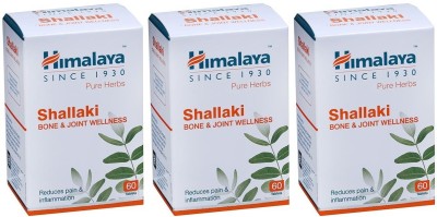 HIMALAYA Shallaki Bone & Joint Wellness (3 Packs, 60 Tablets Each)(Pack of 3)