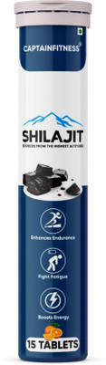 CaptainFitness Shilajit Effervescent Tablets Boost Performance and Stamina |o10|(15 Tablets)