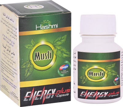 Hashmi Musli Energy Plus 40 Capsule For Men’s Strength Energy Stamina & Power(Pack of 2, 40 Capsules)