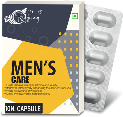 Riffway Men's Care Health Wellness Power Capsule For Men - Recharge Your Energy Levels(10 Capsules)
