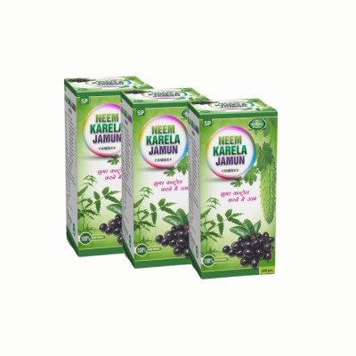 SP PHARMACEUTICALS NEEM KARELA JAMUN POWDER(Pack of 3)