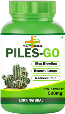 VIKJIT HERBALS PILES GO CAPSULES(60 Capsules)