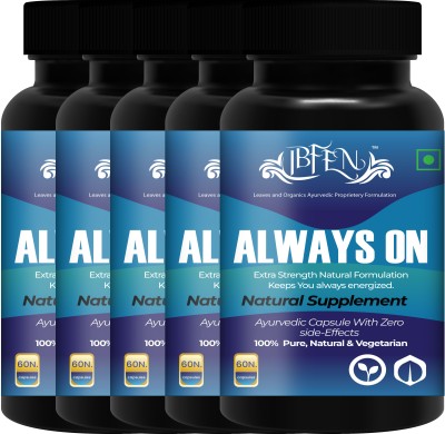 IBFEN Always On Health Power Medicine For Men | Stays Active All Day | Restore Stamina(Pack of 5)