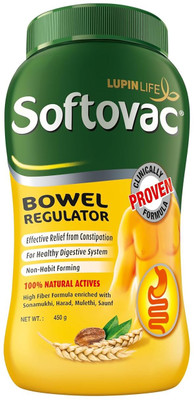 Softovac Isabgol Bowel Regulator Powder for Constipation(450 g)