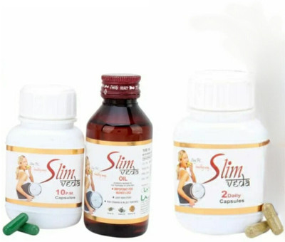 Slim Veda Kit Complete health & fitness product (capsules with Oil)(Pack of 3, 90 Capsules)