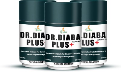 grinbizz Dr Diaba Plus Capsule For Blood Sugar and Diabetes Control Naturally(Pack of 3)