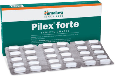 HIMALAYA Pilex Forte Tablets(Pack of 2, 60 Tablets)