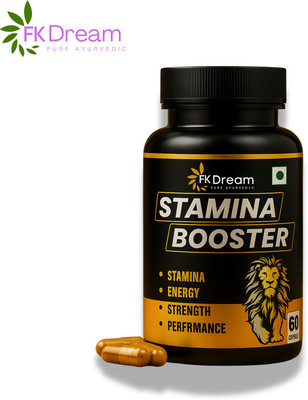 Fkdream Natural Stamina Booster experience less lethargy and more steady flow.(60 Capsules)