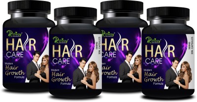 Riffway Hair Care Natural: Pill Hair Capsule Promotes Hair Gain(Pack of 4)